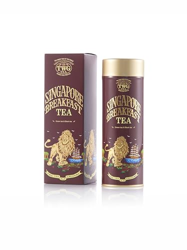 Image of TWG Tea | Singapore Breakfast Tea | Black Tea & Green Tea | Vanilla & Spices | Haute Couture Tin, 100g | Gift Set