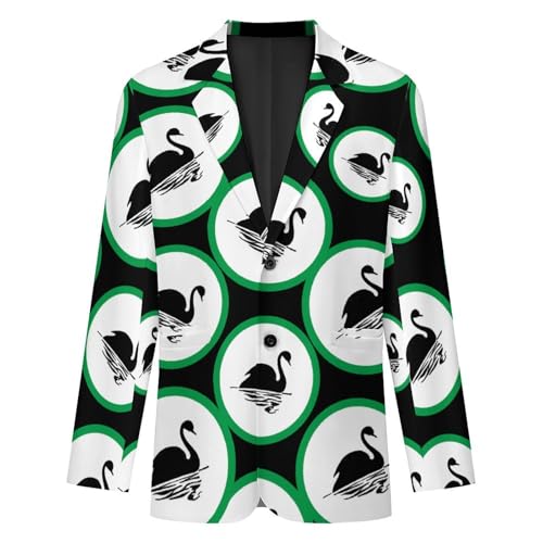 Black Swan Funny Suits Blazer for Men Business Jacket 2 Button Sport Coat Wedding Office3