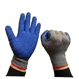 Operitacx Schnittfeste Arbeitshandschuhe Unisex mit Anti rutsch beschichtung Flexible Sensitivität...