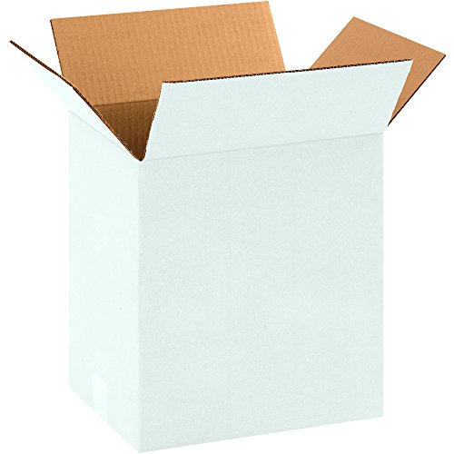 Image of Partners Brand P11812W Corrugated Boxes, 11 1 /4 inchL x 8 3 /4 inchW x 12 inchH, White (Pack of 25)