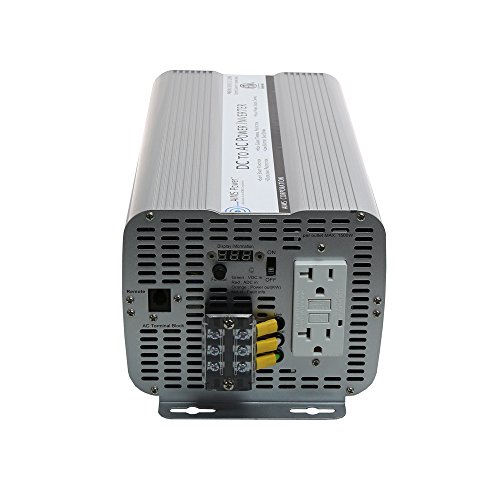 AIMS 3000W 12V Modified Sine Inverter 120V GFCI Terminal Block ETL