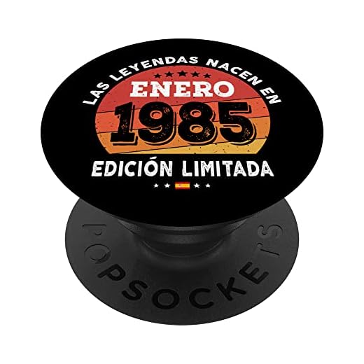 Las Leyendas nacen en Enero de 1985 - Regalo de 37 años PopSockets PopGrip Intercambiable