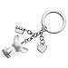 Troika, Portachiavi Unisex Multicolore Bianco/argento 3 cm