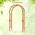 Giantex 7.7FT Wooden Garden Arbor Trellis, Outdoor Pergola Arch with Climbing Plant Support, Wood Wedding Arch for Ceremony, Pathway, Birthday Party, Garden Décor, Weather-Resistant, Easy Assembly