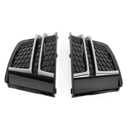 Calandre antibrouillard pour A4 B9 16-18 grilles avant chromées nid d'abeille - 2