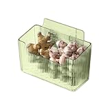Compact Size Design: measuring about 20 × 12 × 8.5cm this organizer fits neatly on cabinet doors or walls providing efficient storage solutions for small spaces such as dorms apartments or laundry rooms