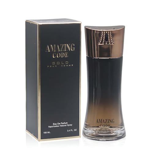 Image of AFLUXE Amazing Code Gold EDP Men's Cologne 2PCS, Citrus