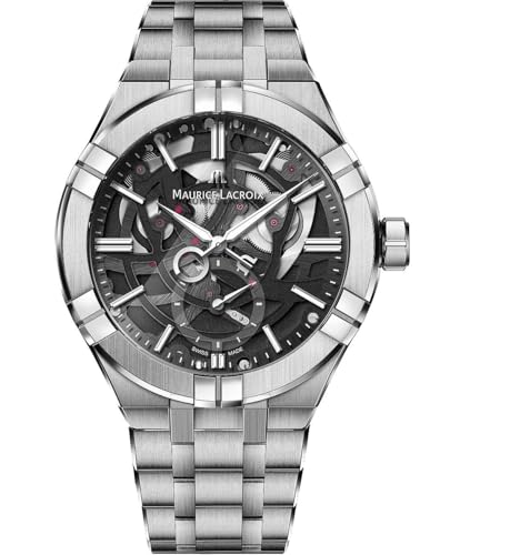 Maurice Lacroix Aikon Mercury Package Includes Strap - Black Calf Leather