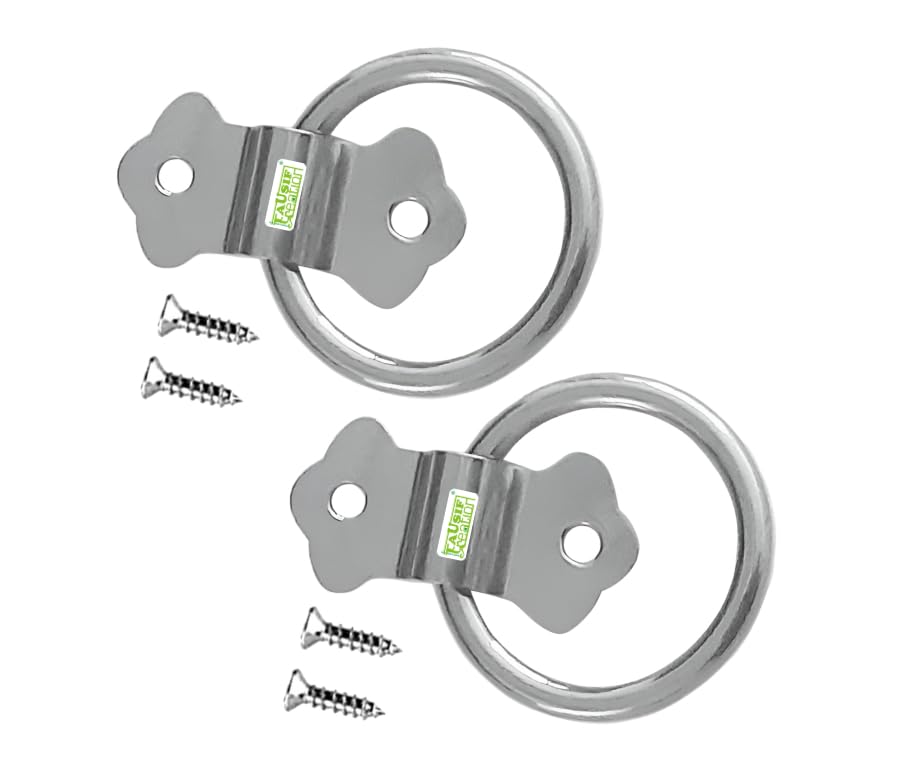 Mini Pull Metal S.S. Steel Clamp Small Handle Ring with Screws for Pull Handles, Small Drawer Pulls for Kitchen Cabinet/Drawers/Windows/Doors/Cash Box Etc. (Pack of 2 Pc)-image-13