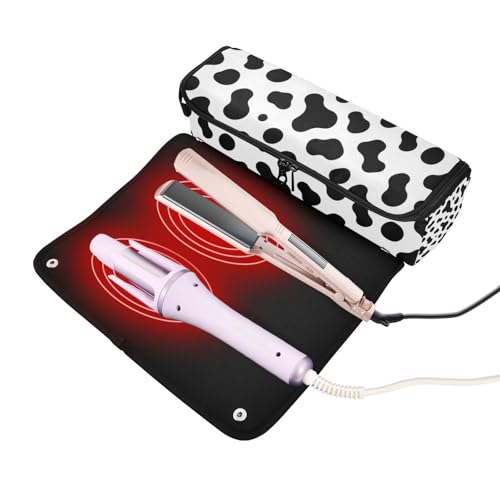 Bolsa de viaje para herramientas de cabello con estera resistente al calor miniatura 2