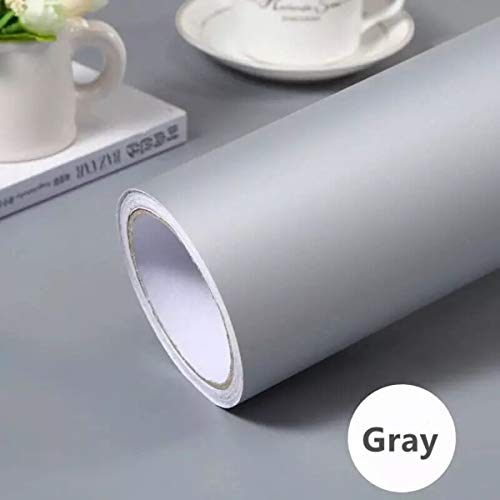 Gray Self-Adhesive Wallpaper SelfAdhesive Film Stick Paper Easy to Apply Peel And Stick