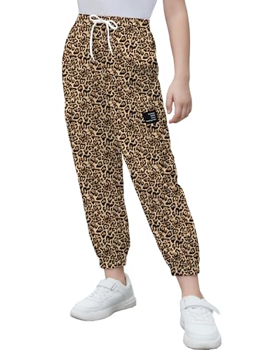 Image of Cromoncent Girls & Womens Camo Print Cargo Pants Outdoor Lightweight Jogger Baggy Pants, 6 Years - XX-Large
