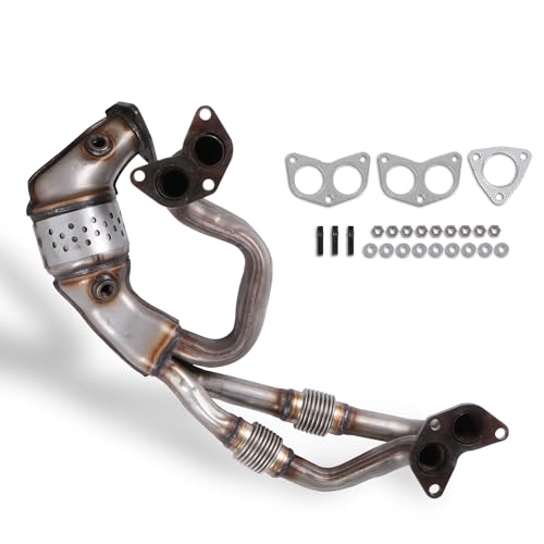 EVERESTWAY Manifold Catalytic Converter Front Replaces 16564 674-864 Compatible with Saab Subaru Forester Impreza Legacy Outback 2.5L 2006 2007 2008 2009 2010 2011 2012 Direct Replacement