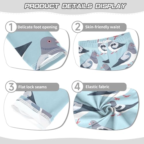 Girls' Leggings Children's Yoga Pants Skinny Printed Dance Pigeon Comfortable 4T2