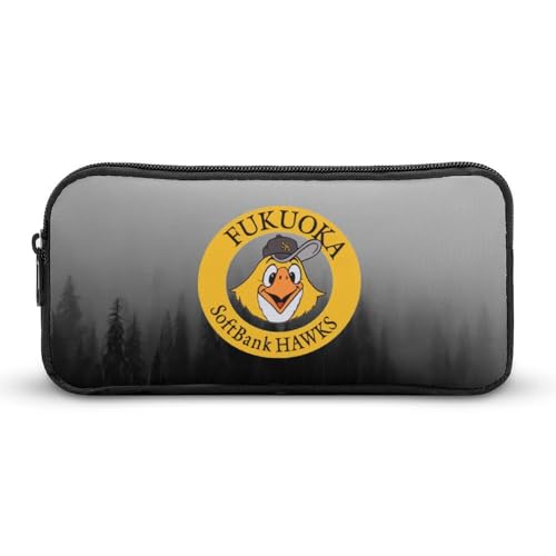 福岡ソフトバンクホークス文具ケース ペンケース 収納グッズ 筆箱 ペンバッグ 筆入れ 多機能 学用品収納 大容量軽量 伸縮性が良く、繰り返し使用可能 傷防止 防汚 掃除が簡単 いろいろな文房具を収納 オフィス小物 コスメバッグとして 男女兼用 携帯便利