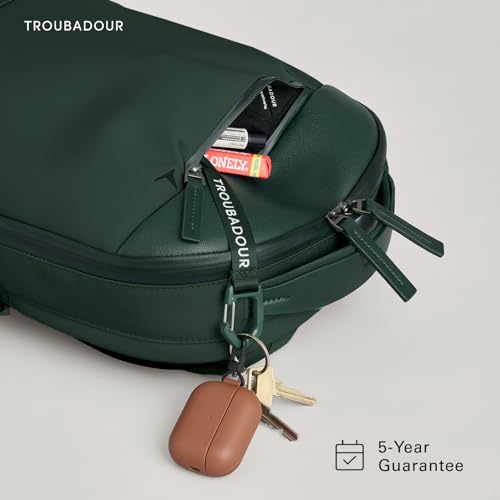 Image of Troubadour Apex 4.0-22L Premium Laptop Backpack - Ergonomic & Water Resistant - Designed for Work and Travel - Obsidian Green