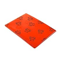 Splashmat/Table covering | 1.5m x 1.5m | Great for messy activities | Strong waterproof plastic | Easy to clean! | Red with teddy bears print