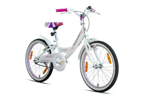 Rezzak 20 Zoll Mädchenfahrrad Kinderfahrrad mit Reflektoren Schutzblech...