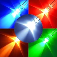 Amazon.co.jp: Hi-FIELD 超高輝度 LED 5色ｾｯﾄ 赤/青/緑/黄/白 各