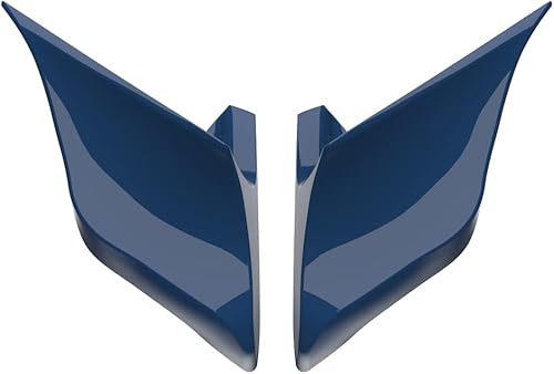 Miniatura 397 de Advanblack Barracuda - Cubiertas laterales estiradas plateadas (brillantes), paneles extendidos para Harley Touring Street Glide Road Glide Electra