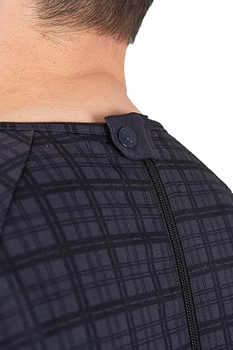 Ovidis Long-Sleeved Dementia Clothing - Alzheimers Anti-Strip Jumpsuit - Onesie for Elderly Men - Henry2