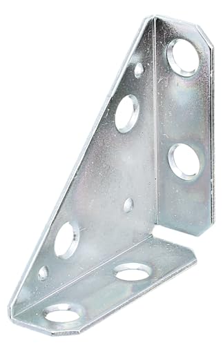 Alberts 337254 Cantonera metálica, Galvanizado Sendzimir, 50 x 50 x 70 mm