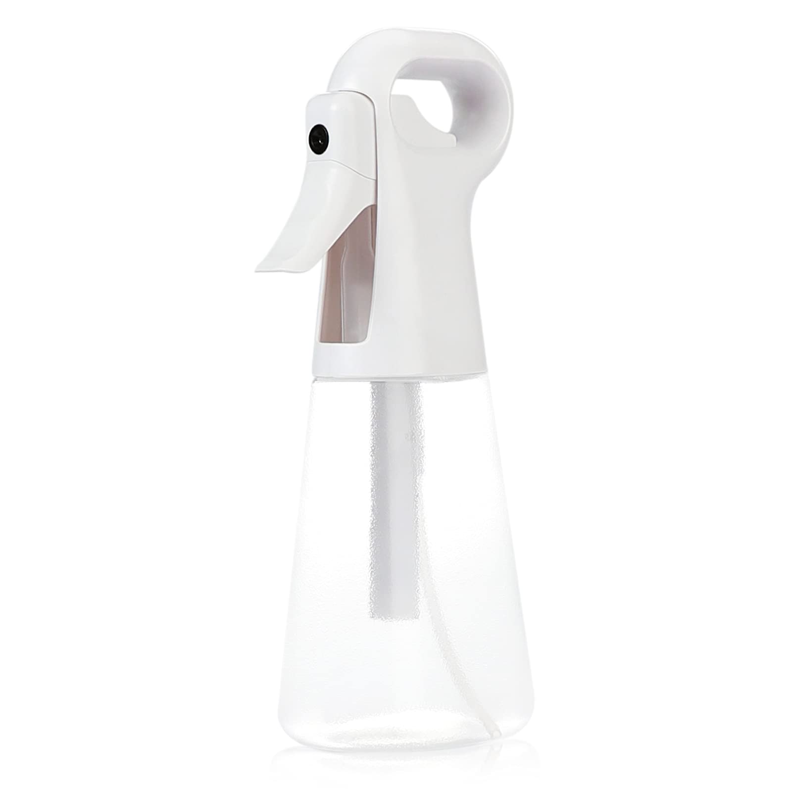 ZJDZJKOO Spray Bottel Continuous Water Mister Spray Bottle for Hair, Plants, Mirror Cleaning & Skin Care, 360°Spraying, Clear, 300ml, 1 Pack