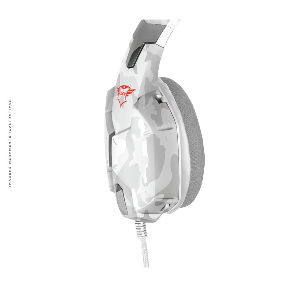 Trust GXT 322 Cuffie da Gioco, Stereo, Bianco Camuffamento