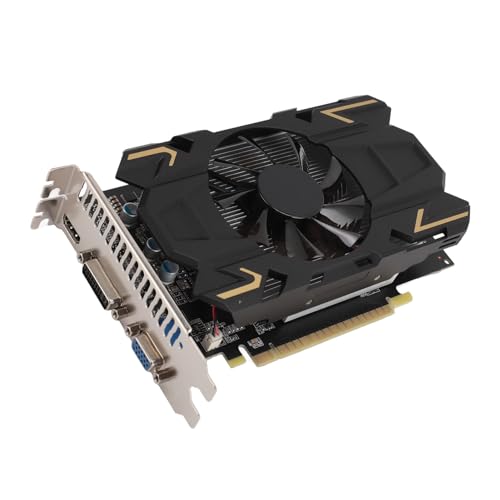 GTX1050TI 2GD5 Graphics Card, 2GB GDDR5 128bit Computer PC Gaming Video Graphics Card GPU, PCI Express 2.0, 5000MHZ, DirectX 12, Quiet Cooling Fan