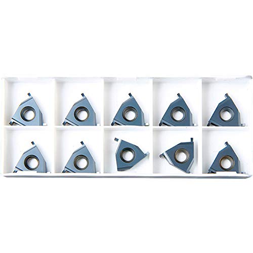 Inserti In Carburo Per Tornio CNC - 10 Pezzi, Modello 16IR/EL 1.0 LDA, Per Scanalature - Foto 3