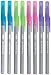 BIC Round Stic Grip Xtra Comfort Fashion Ballpoint Pens, Pack of 16 - Pastel Blue, Green, Pink, Purple, 1.0mm