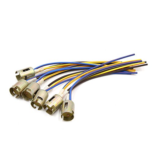 uxcell 6Pcs 3 Wires 1157 Bulb Socket Brake Turn Signal Light Lamp Harness LED Lamp Adapter