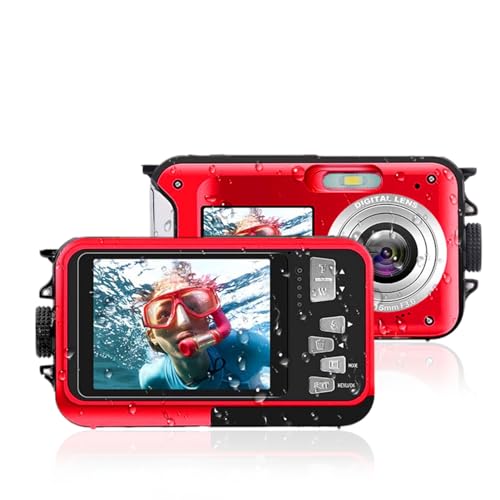 Supporta la registrazione durante la ricarica: questa fotocamera impermeabile ha una capacità della batteria di 650 mAh. Può supportare il funzionamento continuo della fotocamera per 2 o 3 ore. Supporta anche la registrazione durante la ricarica, quindi non devi preoccuparti di interruzioni della batteria durante il viaggio.
