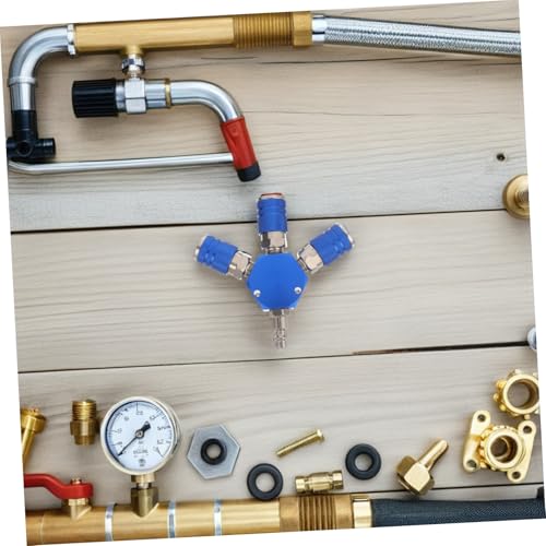 Conector rápido de aluminio PRETYZOOM divisor de aire para evitar caídas presión 5
