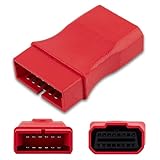 JUTA OBD2 to OBD1 Adapter Compatible with GM and Daewoo OBDI 12-Pin Male to OBDII 16-Pin Female Diagnostic Tool Connector