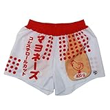 下着 メンズ トランクス パロディパンツ 全12種 【ポスト投函方式】 (マヨネーズ版, LL) ばかうけ ギャグ おバカパンツ