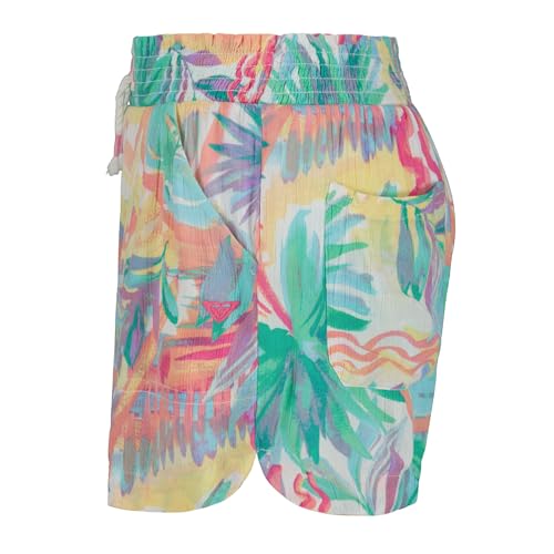 Image of Roxy Girls' Soleil Elastic Waist Shorts, Drawstring Closure, Soft & Comfortable Fit