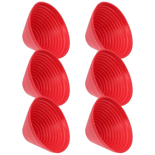 CLISPEED Abridor de Botellas Funda de Goma Antideslizante y Aislante Térmico Juego de 6 Unidades Pequeñas para Abrir Frascos y Tapas Resistente a Altas Temperaturas Adecuado para
