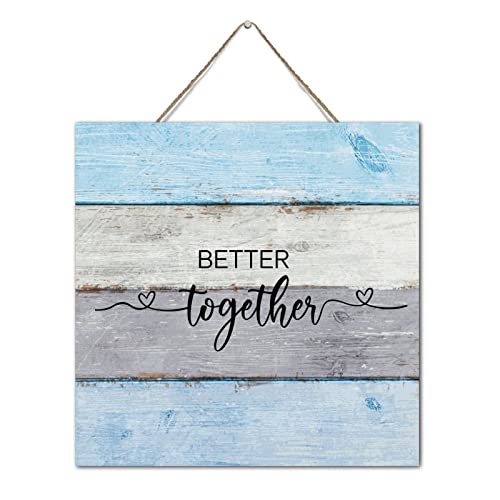 Panneau Better Together bois pour embellir un mur de bureau vide
