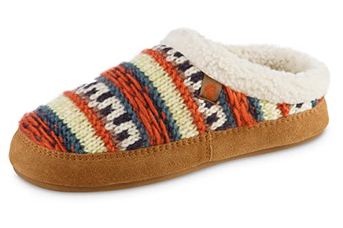 Image of Acorn Womens Slipper with Berber Lining, Suede Siding and Durable Non-Slip Indoor /Outdoor Sole