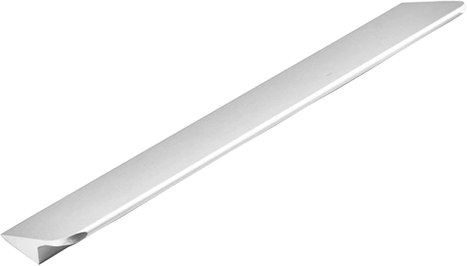 Tnbccxn Silver Cabinet Handles, Concealed Handles, 2 Pcs Finger Edge Pull(,Hole Distance:128 Mm)