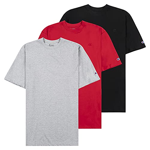 Champion Big and Tall Shirts for Men – 3 Pk 100% Cotton Men Big and Tall T-Shirt - image 1