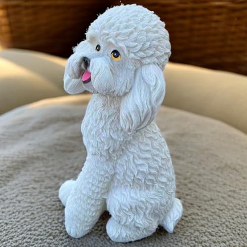 Statues de chien extérieur : sculpture décorative pour maison et bureau