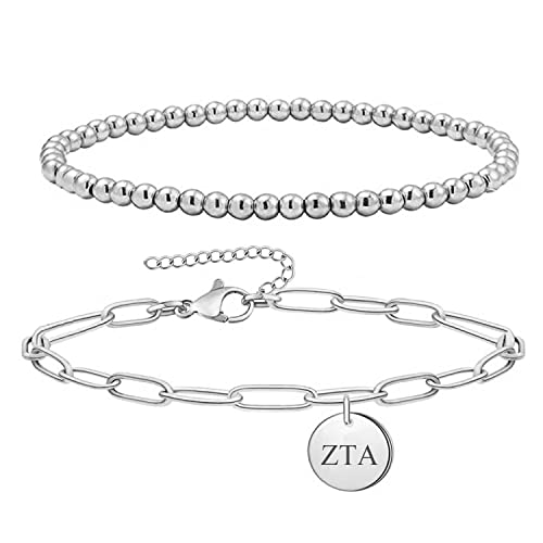 Zeta Tau Alpha Bracelet Sorority Beaded and Paper Clip Bracelets3