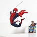 PMSMT Dessin animé Spiderman Stikers pour la décoration Murale vinyles Seul Homme libérer des compétences papiers Peints Mural intérieur Chambre Enfants Chambre décor