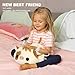 Onsoyours Cute Cow Plushie, Soft Stuffed Highland Cow Squishy Plush Animal Toy Scottish Cow Pillow for Kids (White Highland Cow, 12