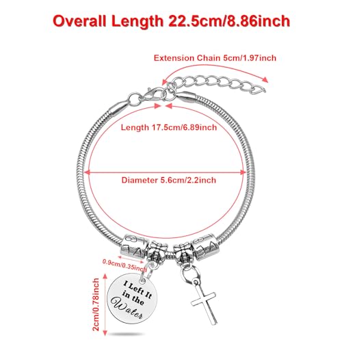 DlaeKua Baptism Gift for Christian Bracelet First Baptism Gift for Women Men Faith Gifts Birthday Gifts for Granddaughter Religious Gifts for Friend Christmas Gifts for Sister3