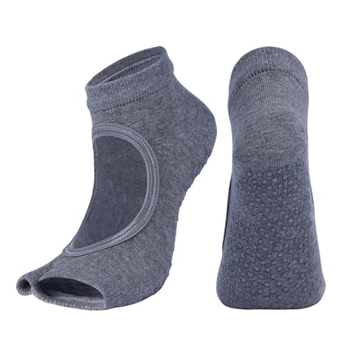 Chaussettes de yoga antidérapantes femme sport Pilates danse ballet coton