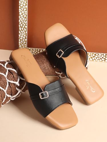 Image of CHINRAAG Flat Sandal for women and Girl's Colour : Beige