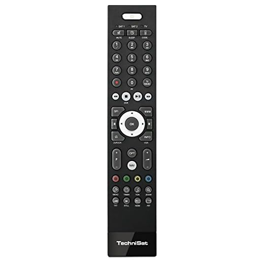 TechniSat TECHNICONTROL Fernbedienung (passend zu ISIO-Digitalreceivern und ISIO-TV-Geräten von TechniSat) schwarz